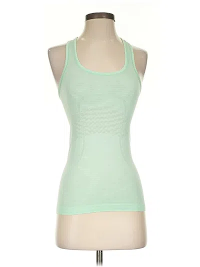 Pre-owned Lululemon Athletica Active Tank Top In Green