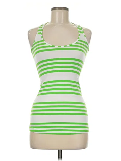 Pre-owned Lululemon Athletica Active Tank Top In Green