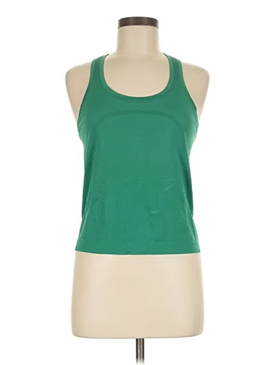 Pre-owned Lululemon Athletica Active Tank Top In Green
