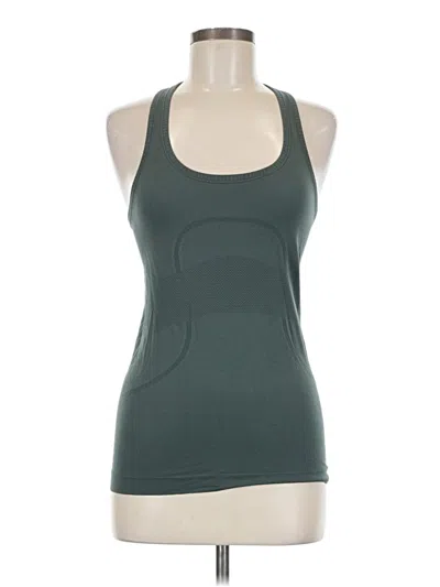Pre-owned Lululemon Athletica Active Tank Top In Green