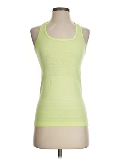 Pre-owned Lululemon Athletica Active Tank Top In Green