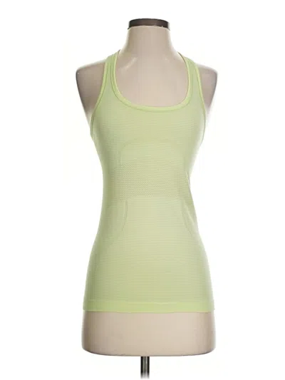 Pre-owned Lululemon Athletica Active Tank Top In Green