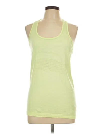 Pre-owned Lululemon Athletica Active Tank Top In Green