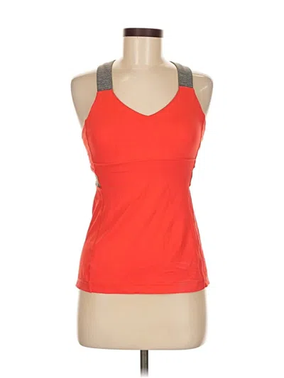 Pre-owned Lululemon Athletica Active Tank Top In Orange