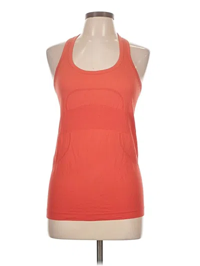 Pre-owned Lululemon Athletica Active Tank Top In Orange