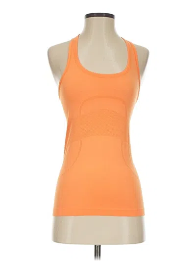 Pre-owned Lululemon Athletica Active Tank Top In Orange
