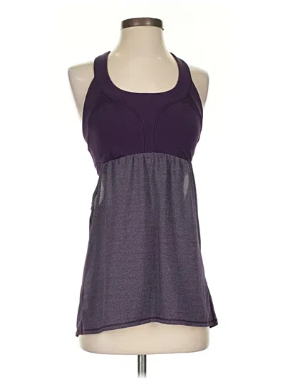 Pre-owned Lululemon Athletica Active Tank Top In Purple