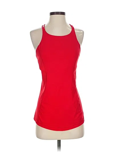 Pre-owned Lululemon Athletica Active Tank Top In Red
