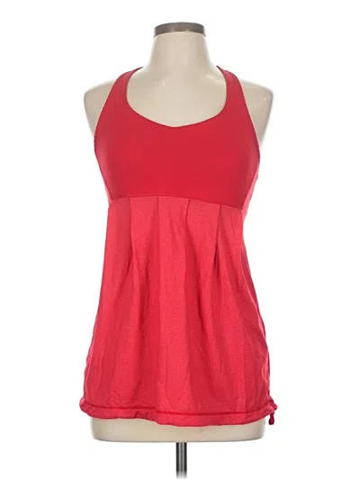 Pre-owned Lululemon Athletica Active Tank Top In Red