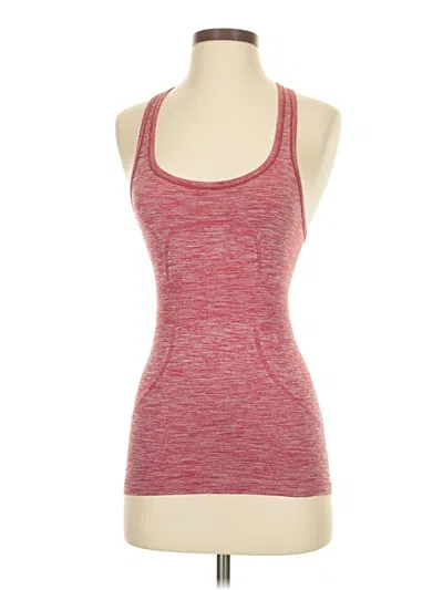 Pre-owned Lululemon Athletica Active Tank Top In Red