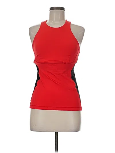 Pre-owned Lululemon Athletica Active Tank Top In Red