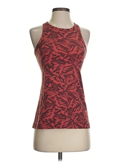 Pre-owned Lululemon Athletica Active Tank Top In Red