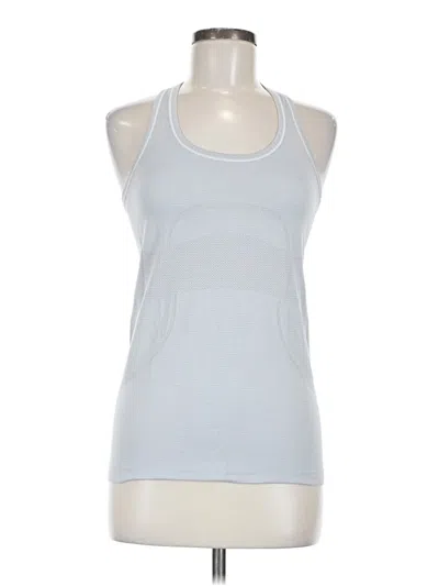 Pre-owned Lululemon Athletica Active Tank Top In Silver