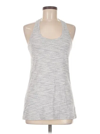 Pre-owned Lululemon Athletica Active Tank Top In Silver