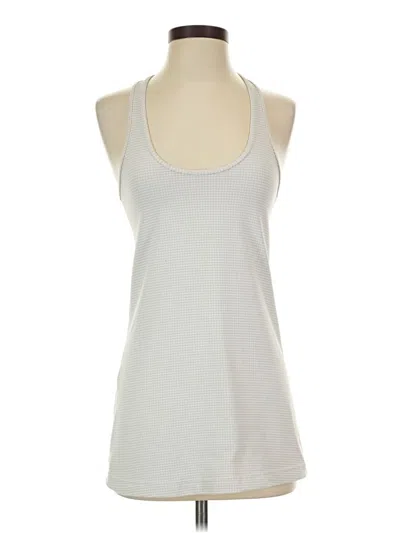 Pre-owned Lululemon Athletica Active Tank Top In Silver