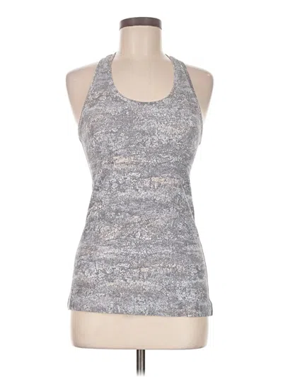 Pre-owned Lululemon Athletica Active Tank Top In Silver