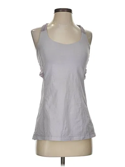 Pre-owned Lululemon Athletica Active Tank Top In Silver