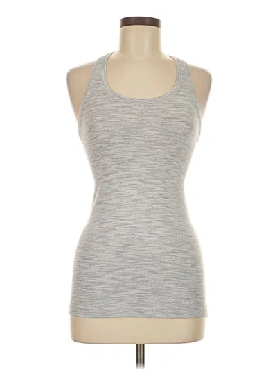 Pre-owned Lululemon Athletica Active Tank Top In Silver