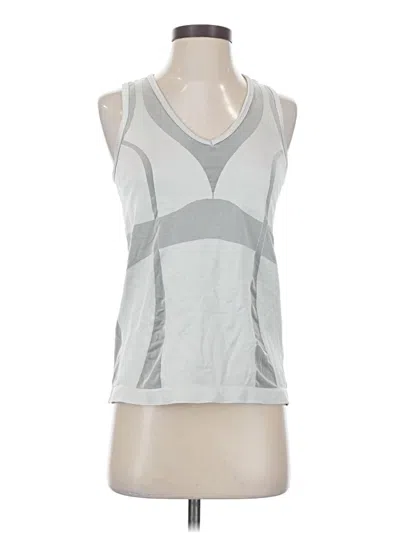 Pre-owned Lululemon Athletica Active Tank Top In Silver