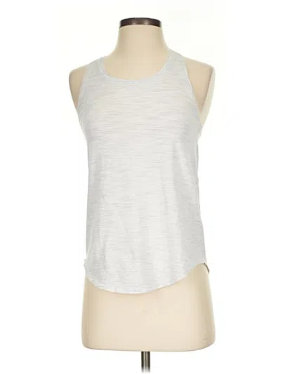 Pre-owned Lululemon Athletica Active Tank Top In Silver