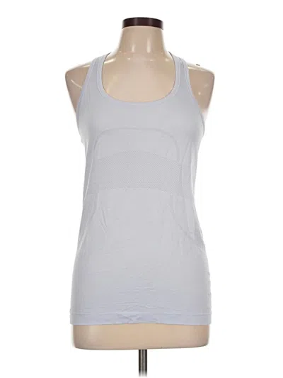Pre-owned Lululemon Athletica Active Tank Top In Silver