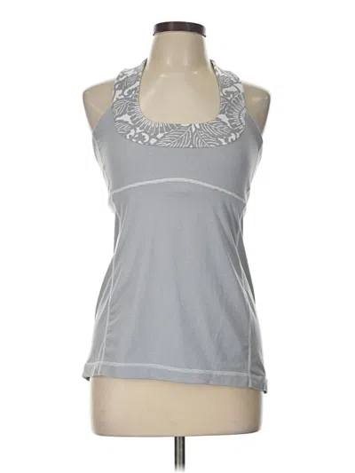 Pre-owned Lululemon Athletica Active Tank Top In Silver
