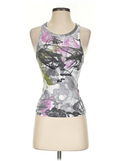 Pre-owned Lululemon Athletica Active Tank Top In Silver