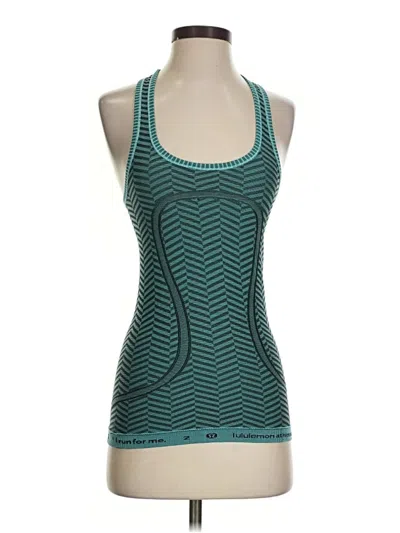 Pre-owned Lululemon Athletica Active Tank Top In Teal