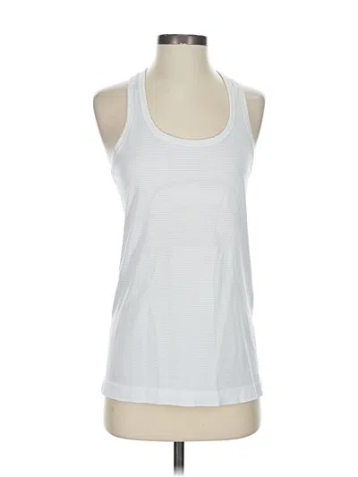 Pre-owned Lululemon Athletica Active Tank Top In White
