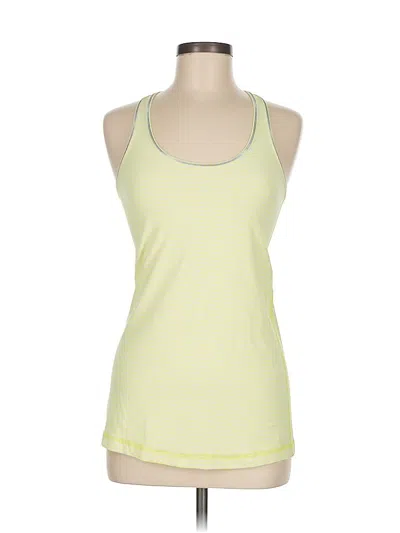 Pre-owned Lululemon Athletica Active Tank Top In Yellow