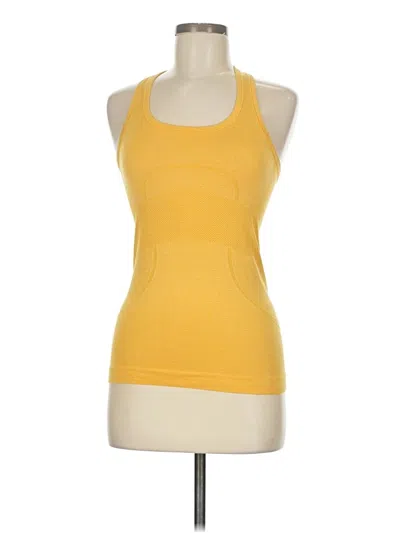 Pre-owned Lululemon Athletica Active Tank Top In Yellow