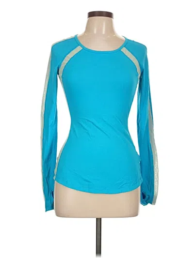 Pre-owned Lululemon Athletica Active T-shirt In Blue