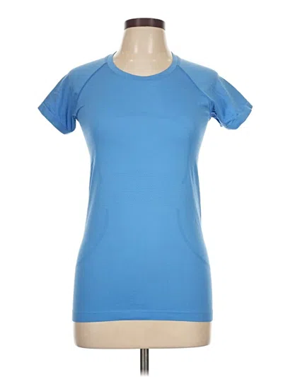 Pre-owned Lululemon Athletica Active T-shirt In Blue