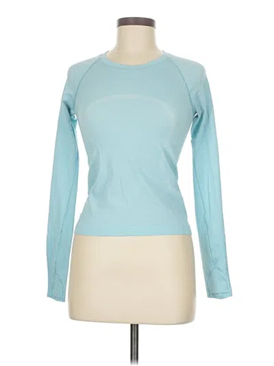 Pre-owned Lululemon Athletica Active T-shirt In Blue