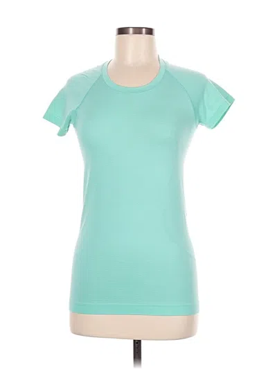 Pre-owned Lululemon Athletica Active T-shirt In Blue