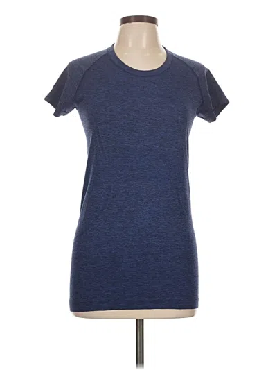 Pre-owned Lululemon Athletica Active T-shirt In Blue