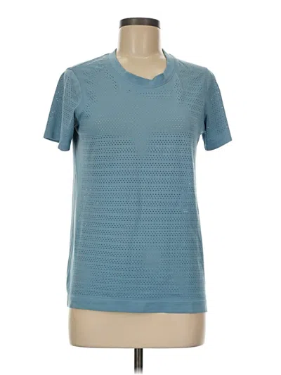Pre-owned Lululemon Athletica Active T-shirt In Blue