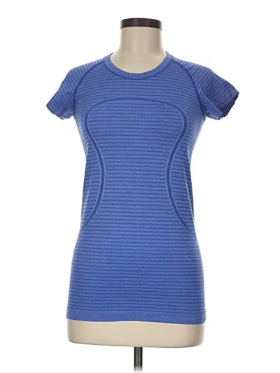 Pre-owned Lululemon Athletica Active T-shirt In Blue
