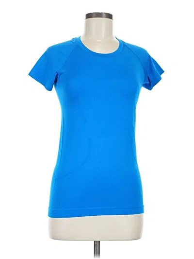 Pre-owned Lululemon Athletica Active T-shirt In Blue