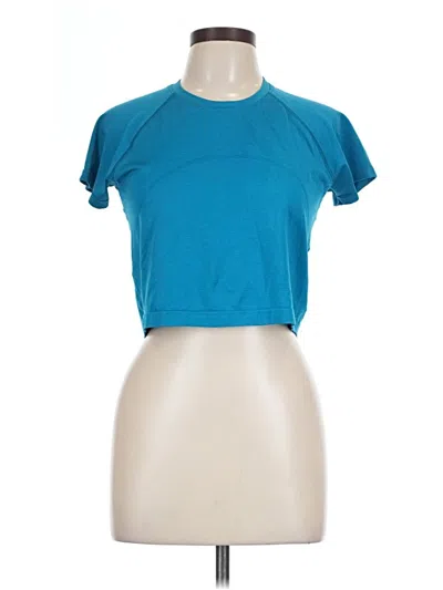 Pre-owned Lululemon Athletica Active T-shirt In Blue