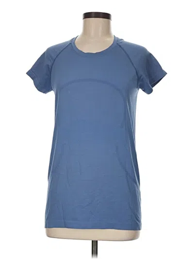 Pre-owned Lululemon Athletica Active T-shirt In Blue