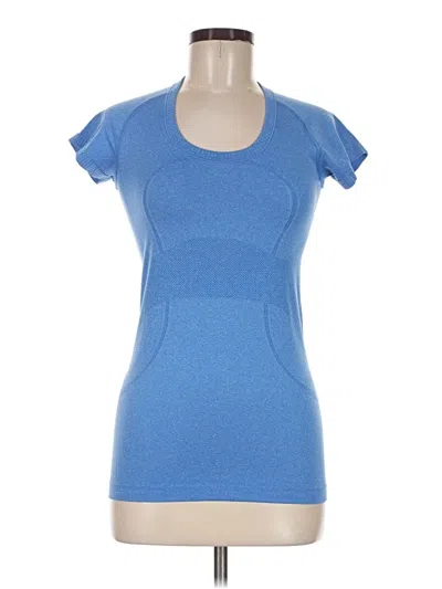 Pre-owned Lululemon Athletica Active T-shirt In Blue