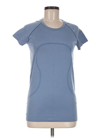 Pre-owned Lululemon Athletica Active T-shirt In Blue