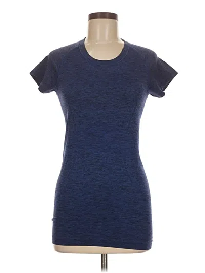 Pre-owned Lululemon Athletica Active T-shirt In Blue