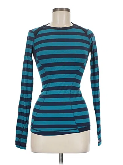Pre-owned Lululemon Athletica Active T-shirt In Blue
