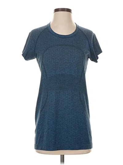 Pre-owned Lululemon Athletica Active T-shirt In Blue