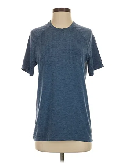 Pre-owned Lululemon Athletica Active T-shirt In Blue