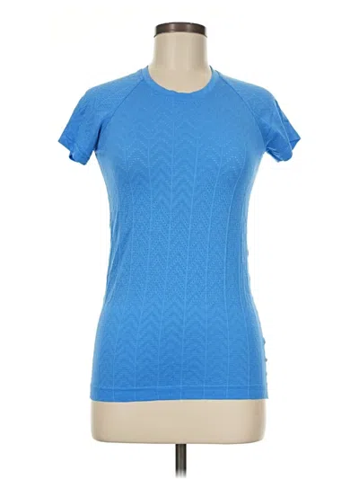 Pre-owned Lululemon Athletica Active T-shirt In Blue