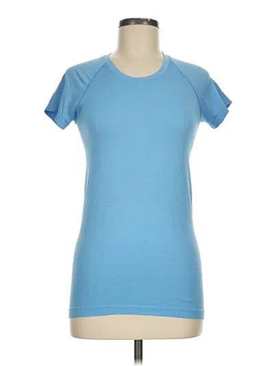 Pre-owned Lululemon Athletica Active T-shirt In Blue