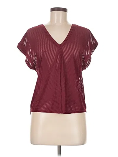 Pre-owned Lululemon Athletica Active T-shirt In Burgundy